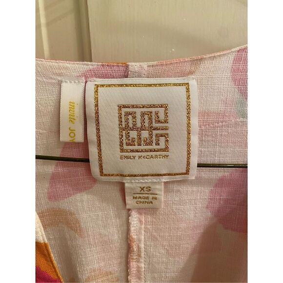 Emily McCarthy Savannah Caftan Dress in Spring Mix Spot Cheetah XS - Picture 4 of 7